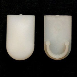 1-1/4" Length x 3/4" Width Natural Nylon 24 Half Oval Patio Sling Inserts 